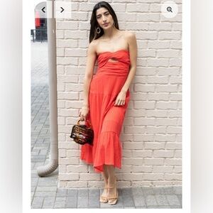 THML Josie Bow Twist Dress Size M